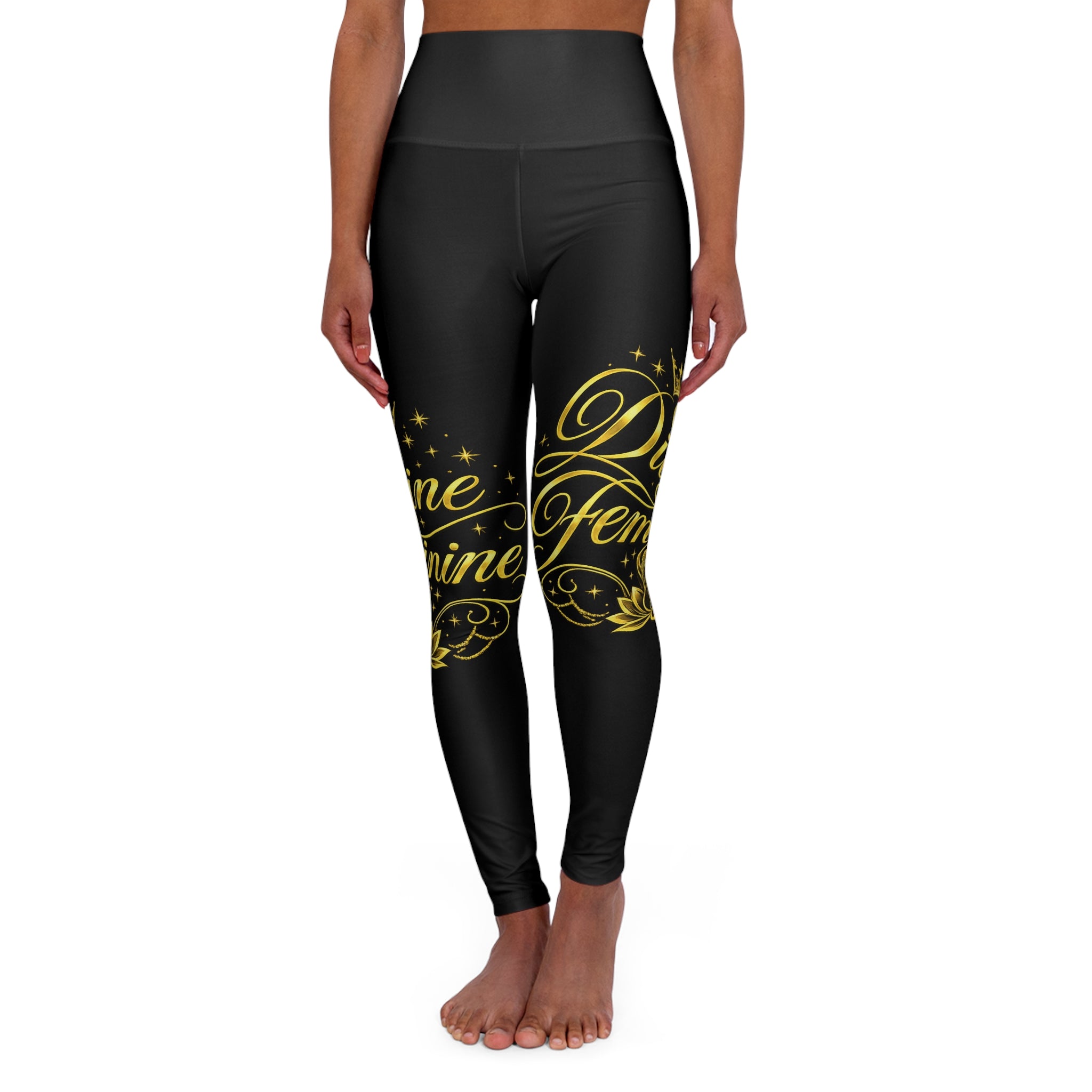 High Waisted Yoga Leggings (AOP)